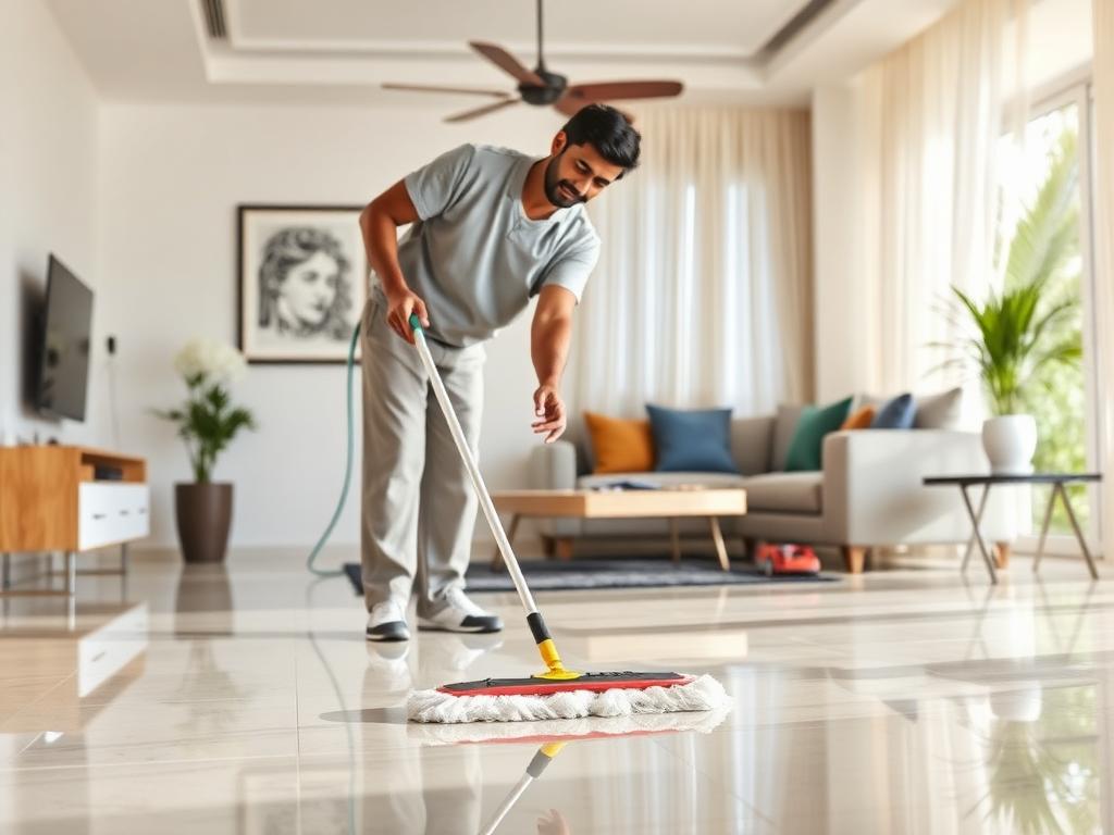 Floor Cleaning service in a Bengaluru home