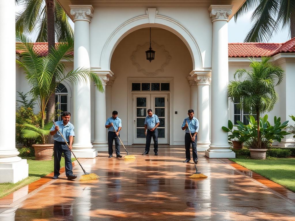 Outdoor Cleaning service in a Bengaluru home