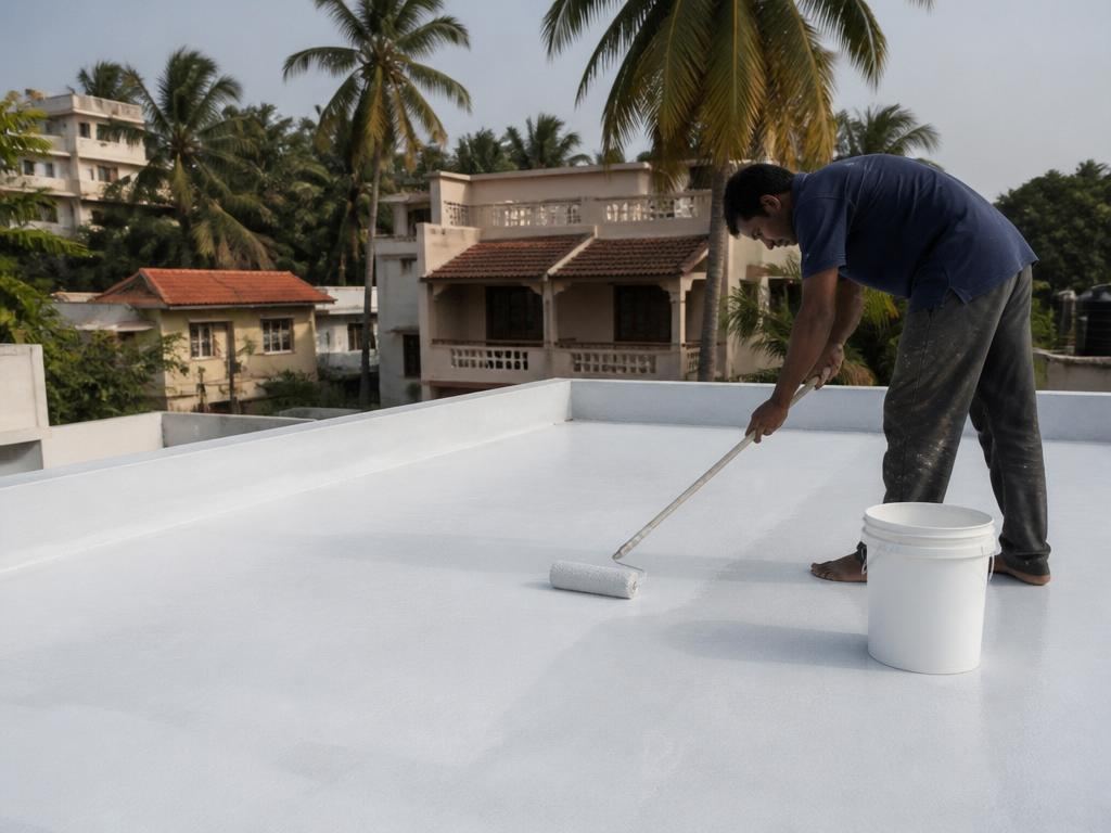 Waterproofing Works service in a Bengaluru home