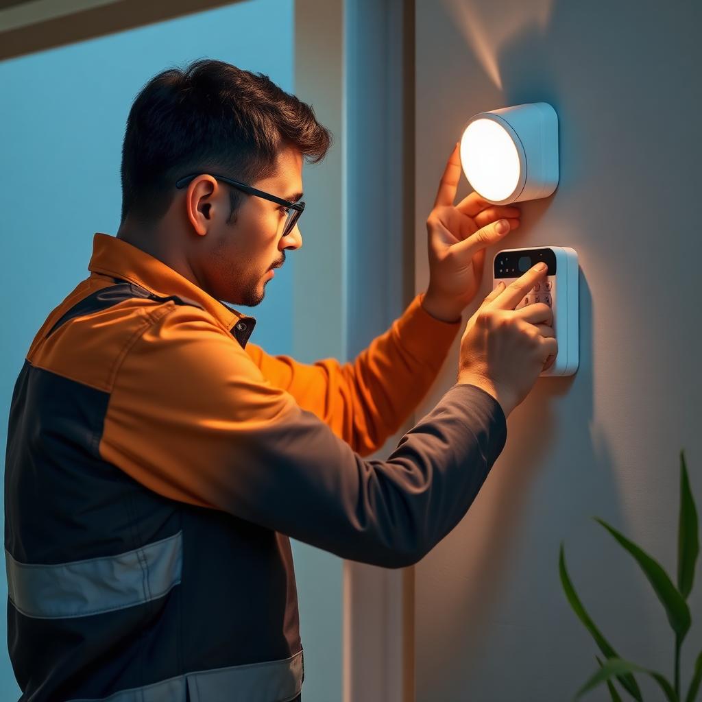 Burglar Alarm System service in a Bengaluru home