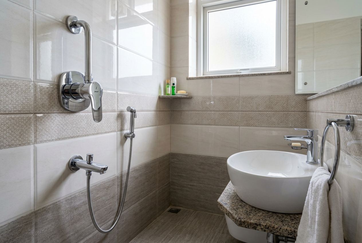 Bathroom Fittings service in a Bengaluru home