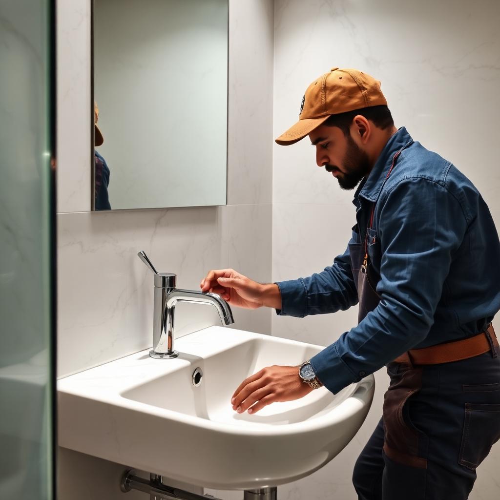 Bathroom Plumbing service in a Bengaluru home