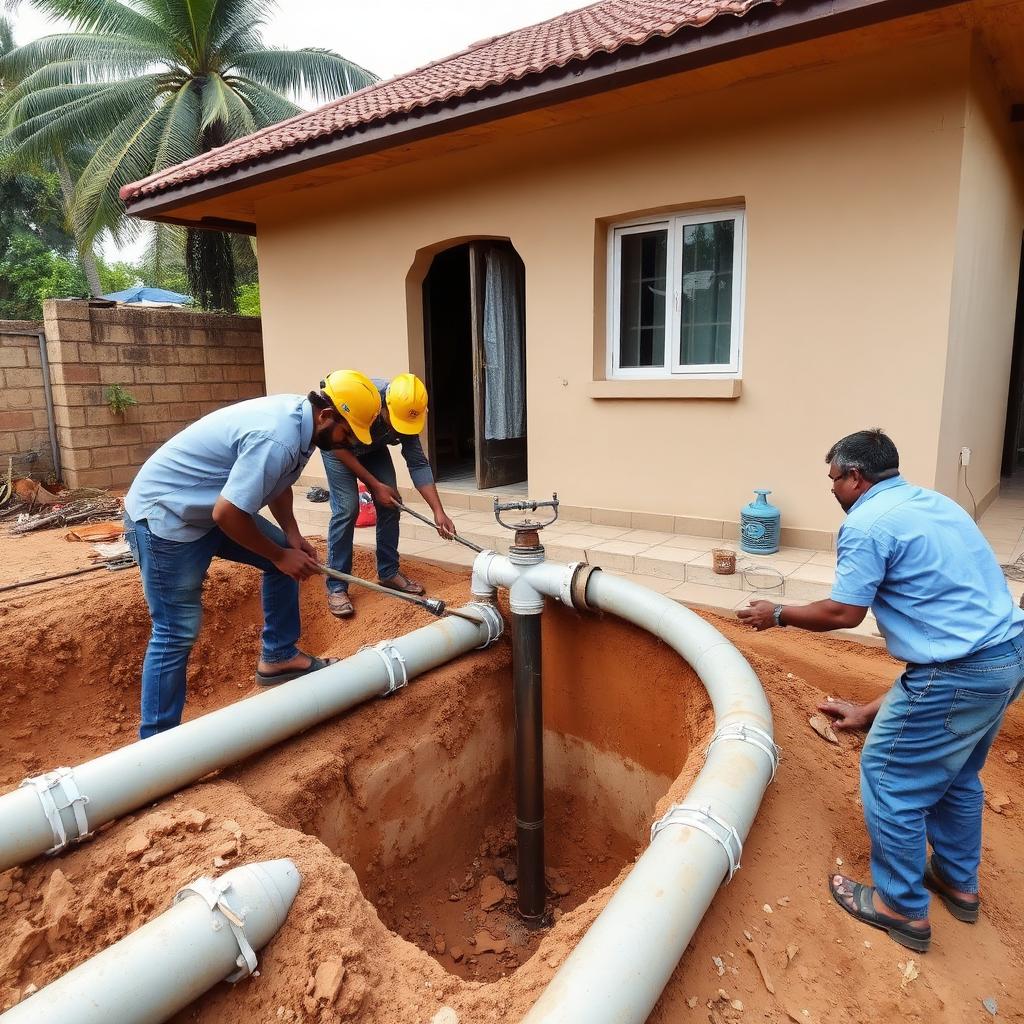 Borewell Pipeline Works service in a Bengaluru home
