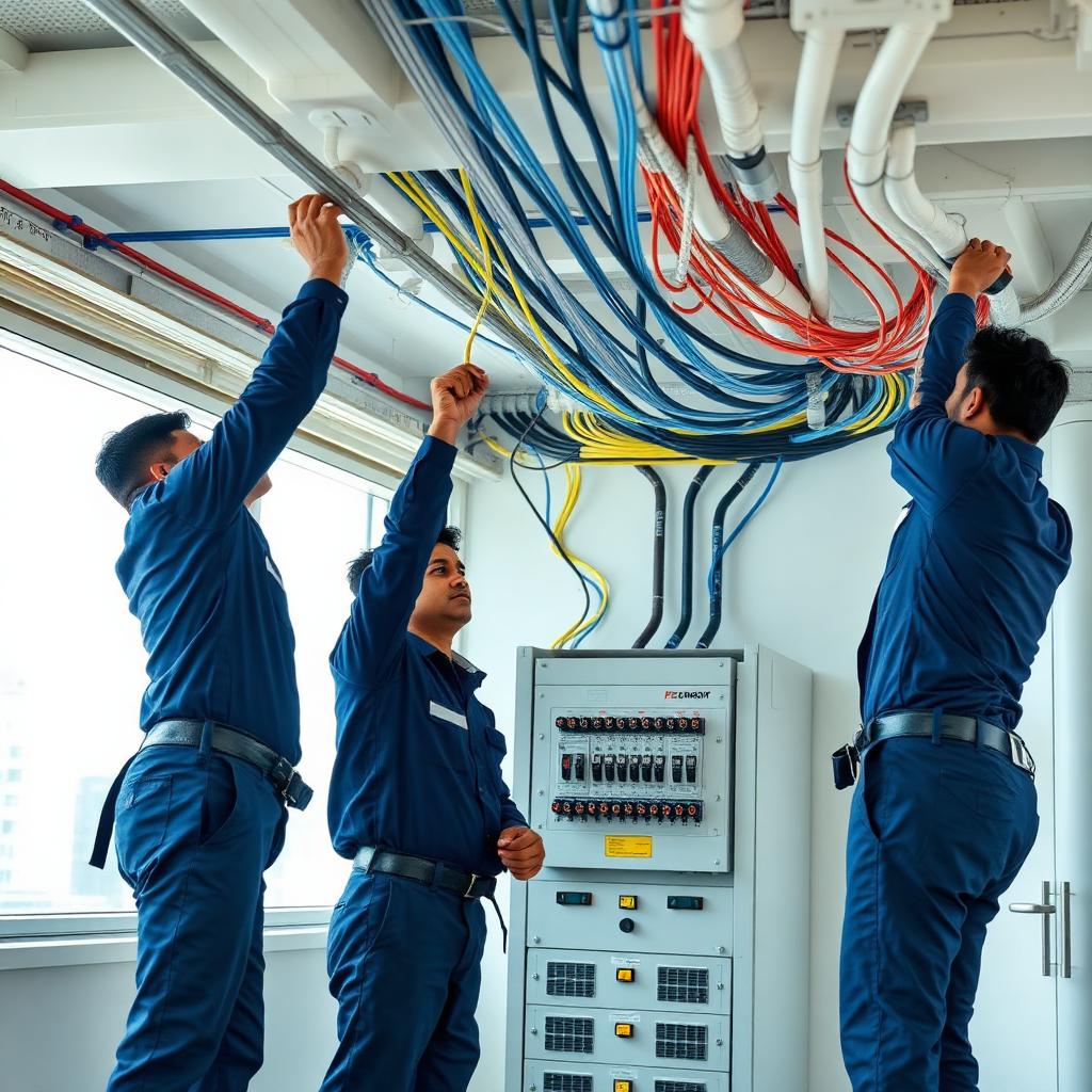Commercial Wiring service in a Bengaluru home