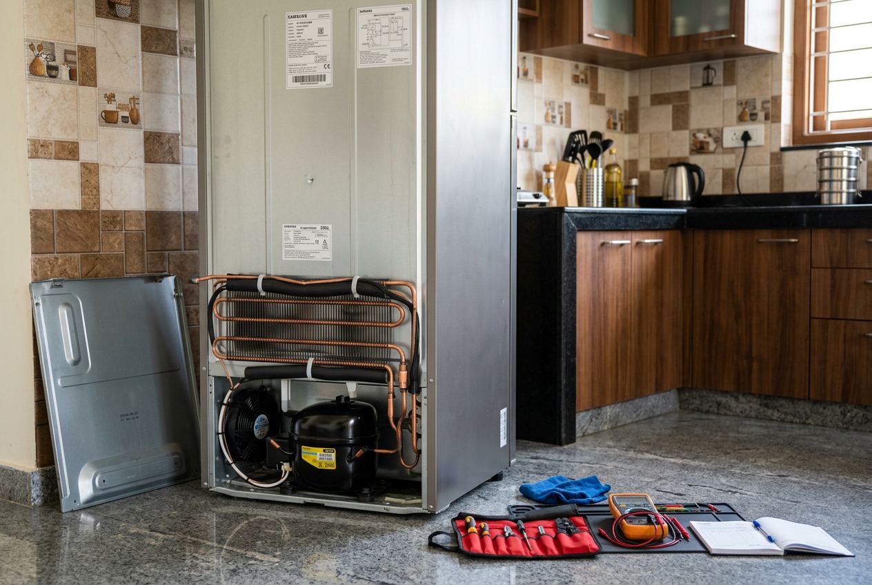 Refrigerator Repair service in a Bengaluru home