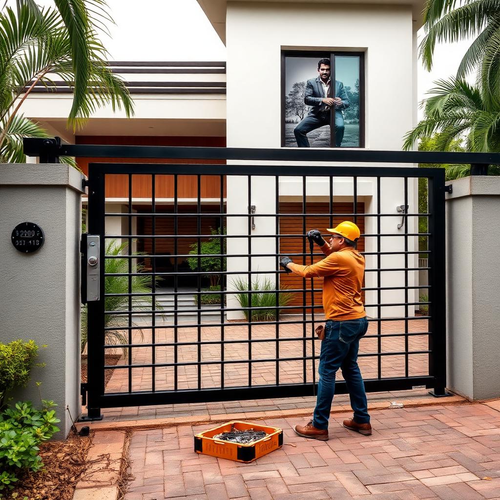 Automatic Gate Automation service in a Bengaluru home