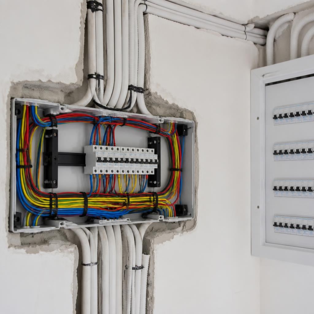 House Wiring service in a Bengaluru home