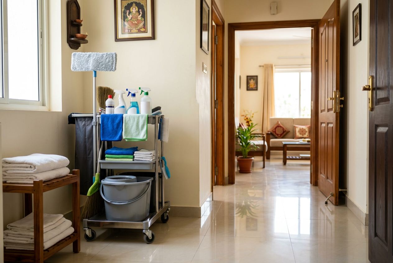 Housekeeping Staff service in a Bengaluru home