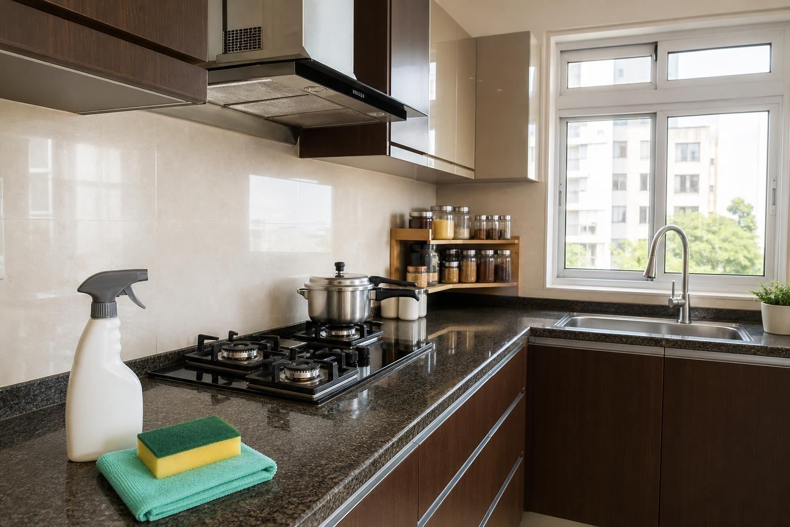 Kitchen Cleaning service in a Bengaluru home