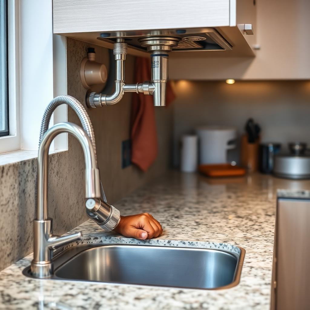 Kitchen Plumbing service in a Bengaluru home