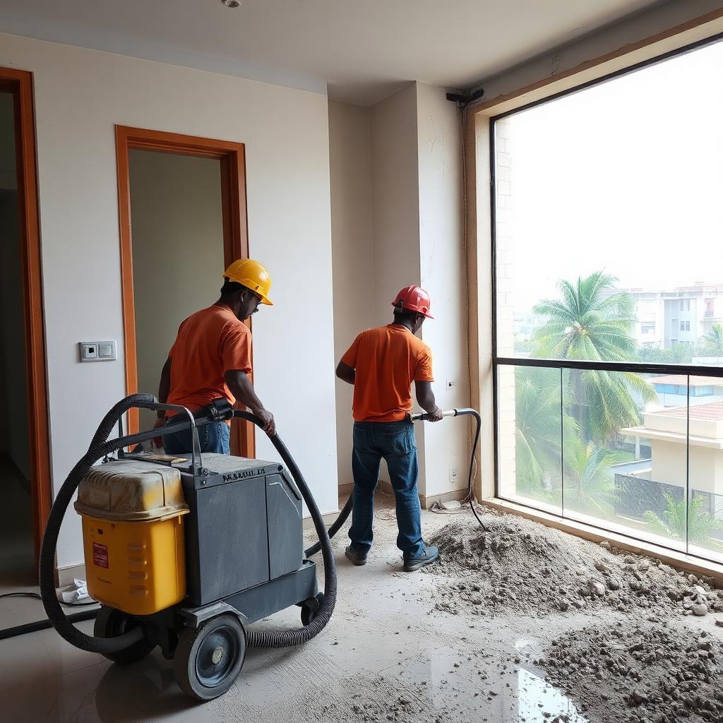 Post Construction Cleaning service in a Bengaluru home