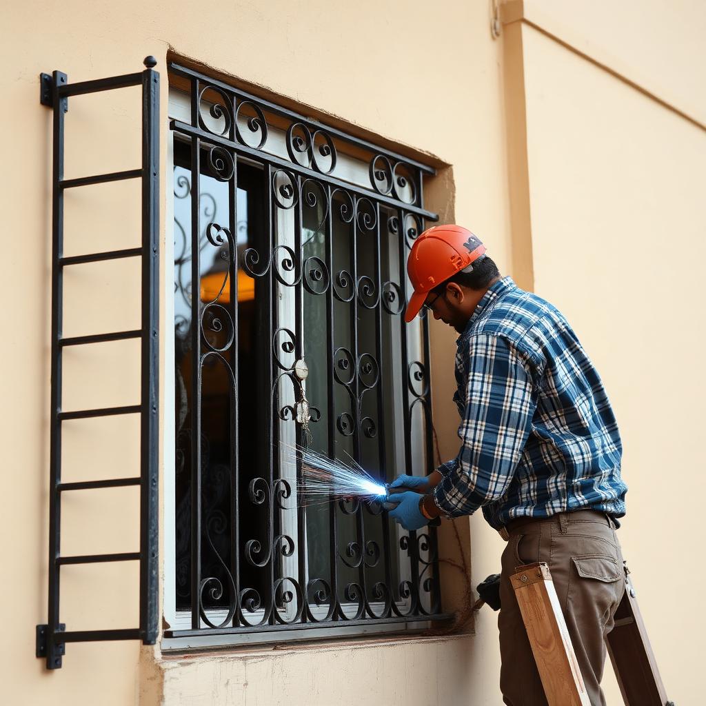 Safety Grill Installation service in a Bengaluru home