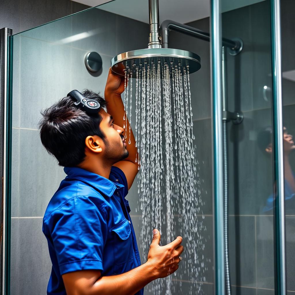 Shower Installation service in a Bengaluru home