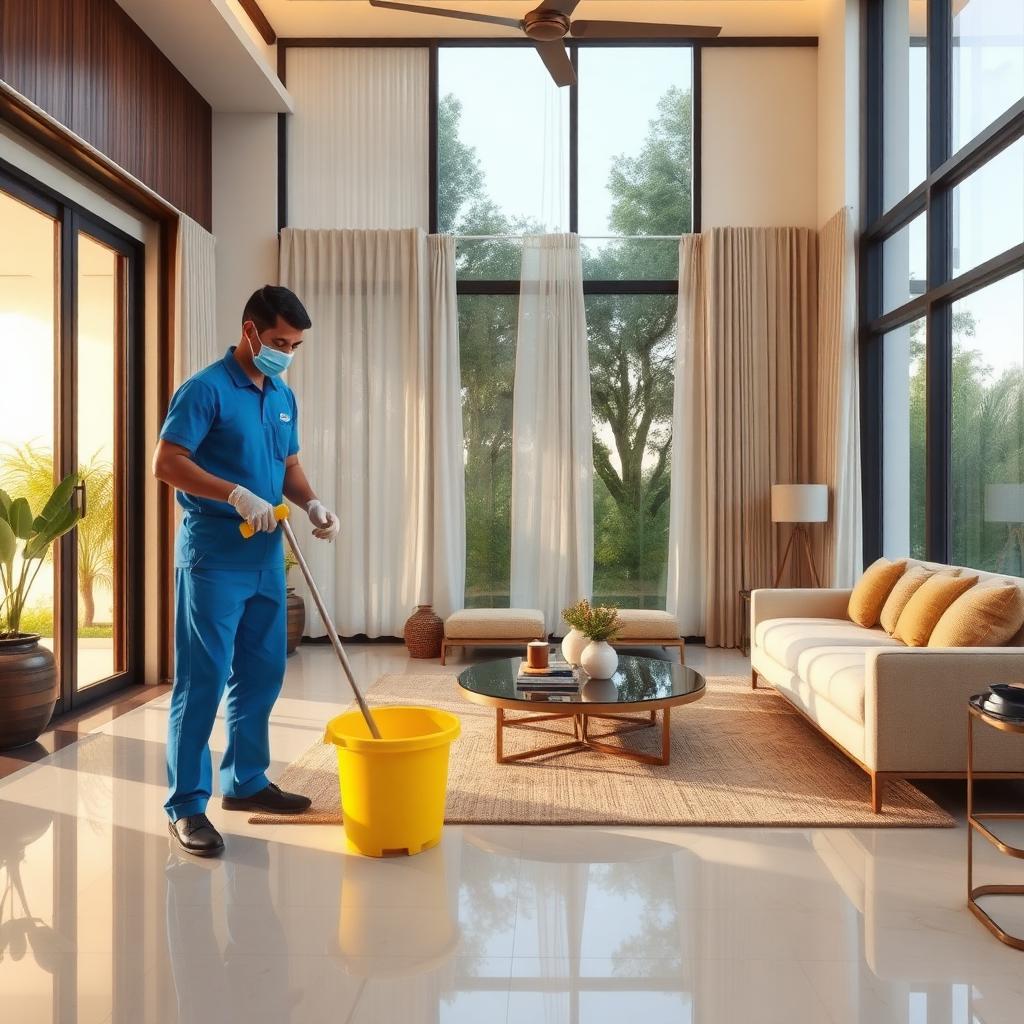 Villa Cleaning service in a Bengaluru home