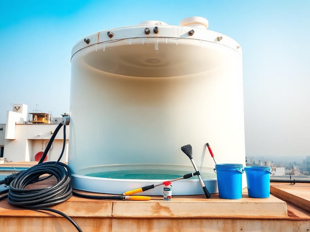 Water Tank Cleaning service in a Bengaluru home